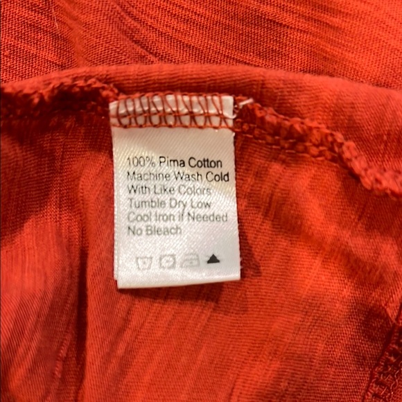 Women's Red Ruffled Top - Picture 5 of 5